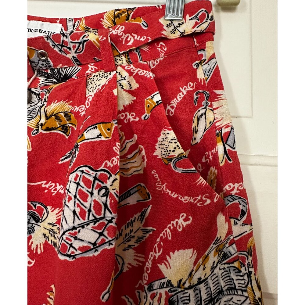 ANTIK BATIK Hilo Belted Crepe de Chine Shorts Small/Size EU 38 - Picture 5 of 9